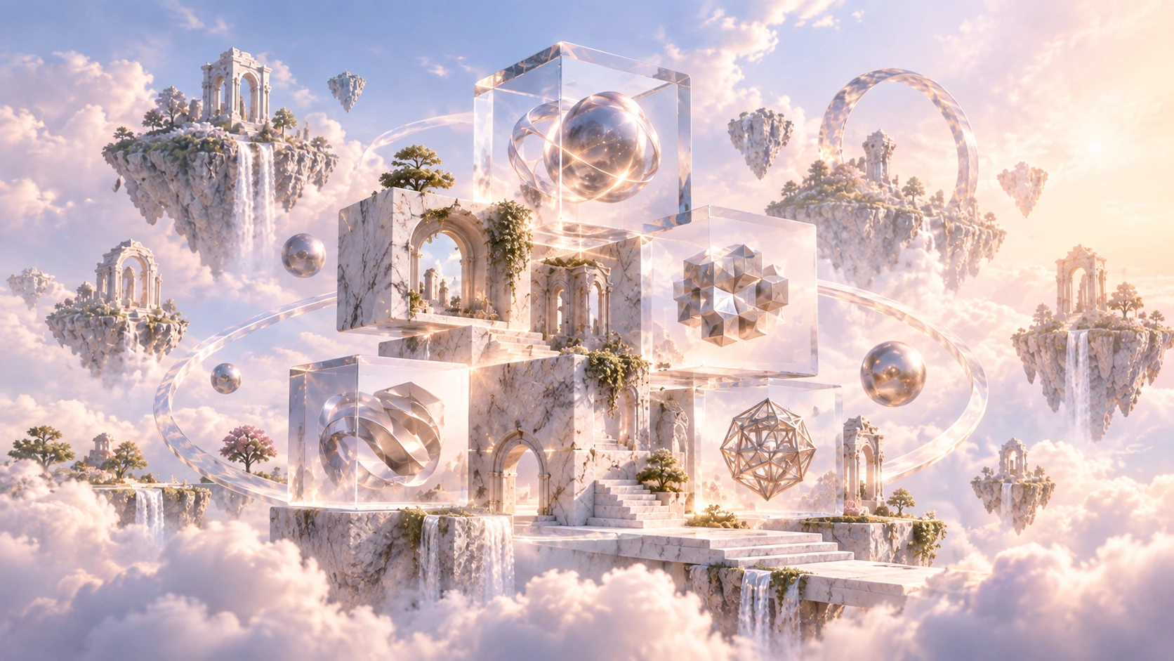 Floating modular 3D learning system